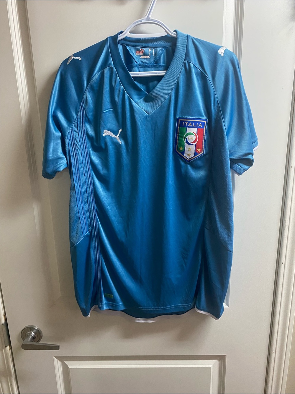 Original ITALY 2009 CONFEDERATIONS CUP SOCCER JERSEY PUMA SZ Med